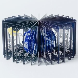 Earth and the Moon 360° Book