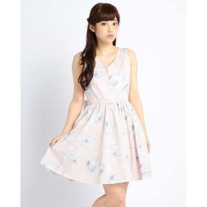 LIZ LISA Floral Polka Dot Dress Pink