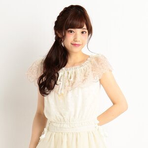 LIZ LISA Ballet Embroidery Top White