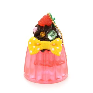 Zeitaku Sweets Crystal Jelly Keychain Mascot Strawberry Jelly