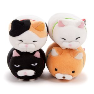 Tsumeru! Mochikko Hige Manjyu Mascot Cat Plush Collection Complete Set