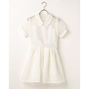 LIZ LISA Collared Heart Dress White
