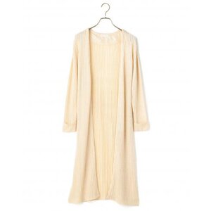 LIZ LISA Slit Lace-up Long Cardigan White