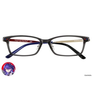Honkai: Star Rail Collaboration Acheron Model Glass Frame w/ Original Eyeglass Case & Cleaning Cloth Set