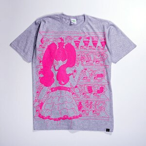 PARK Select Mari T-Shirt Light Gray x Pink