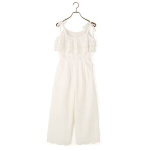 LIZ LISA Cotton Gaucho Romper White