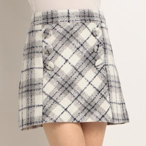 LIZ LISA Classic Plaid Skirt Navy