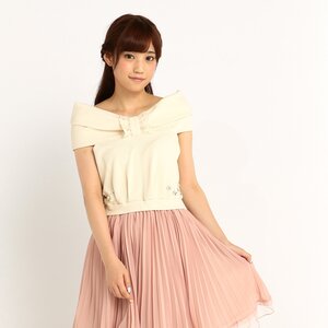 LIZ LISA Pleated Dress White