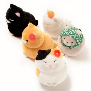 Hige Manjyu Fuku Plushies (Standard) Complete Set + Mini Plushie