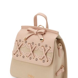 LIZ LISA Scalloped Filigree 3-Way Bag Pink