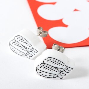 ApparE Japanese Motif Earrings Shrimp Sushi