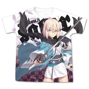 Fate/Grand Order Saber/Okita Souji Graphic White T-Shirt L