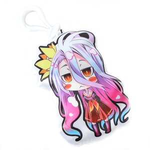 No Game No Life Chibi Shiro Plush Keychain Charm