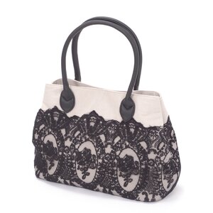 FLAPPER Classical Lace Tote Black