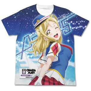 Love Live! Sunshine!! Mari Ohara Happy Party Train Ver. White Graphic T-Shirt S