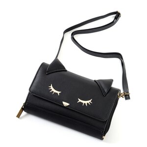 Pooh-chan Smartphone Wallet Black