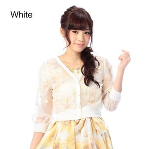 LIZ LISA Sunflower Cardigan White