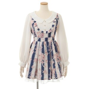 LIZ LISA Stripe Rose Dress Navy