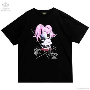 LISTEN FLAVOR x Danganronpa Junko Enoshima's Despair T-Shirt Black