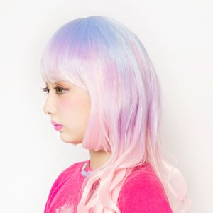 LLL Princess Wave Long Pink Sky Wig
