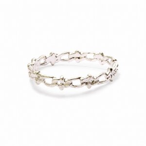 Lilou Connect Chain Ring Silver Size 4