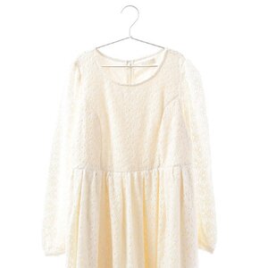 earth music&ecology Brushed Dress Ivory