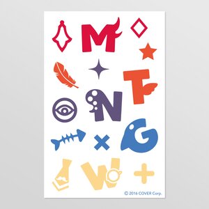 hololive English Temporary Tattoo Sheet