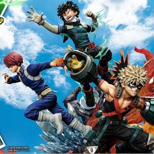 Ultimate Premium Masterline My Hero Academia Izuku Midoriya & Katsuki Bakugo & Shoto Todoroki: Standard Edition 1/4 Scale Statue [Pre-order]