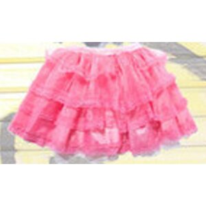 ACDC RAG New 3-Tiered Lace & Tulle Skirt Pink