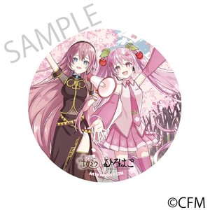 Sakura Miku x Hirohako Mega Tin Badge Stand Hirosaki 2025 Art by wogura