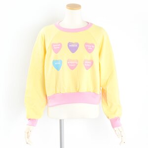 milklim Heart Candy Sweatshirt Yellow