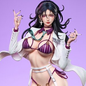 Du Liu Illustration Suit Thug Feng Yu Lan: White Coat Ver. 1/4 Scale Statue [Pre-order]
