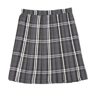 Teens Ever Gray x White High School Uniform Skirt L