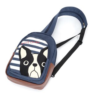 FLAPPER Buburin Face Crossbody Bag Navy