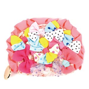 Raghbishwa Frills & Ribbons Pouch Pink