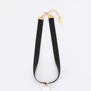 Honey Salon Cross & Pom Pom Choker White