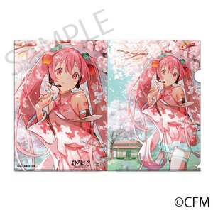 Sakura Miku x Hirohako 2024 Clear File Folder Hirosaki Art by Cona Nitanda