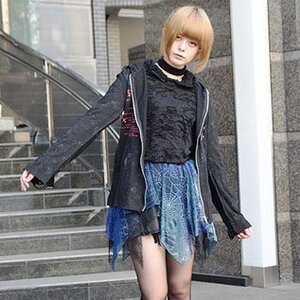 ACDC RAG Asymmetrical Spider Skirt