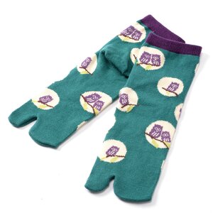 Buden Nagomi Modern Women's Tabi Socks - Owl