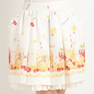 LIZ LISA Fruit Skirt White