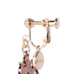 MAYLA Demon Slayer: Kimetsu no Yaiba Iconique Ear Object Tsuba Kyojuro Rengoku Clip-on Earrings