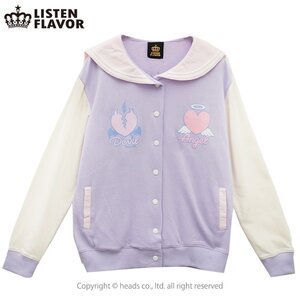 LISTEN FLAVOR Angel and Devil Sailor Blouse Lavender