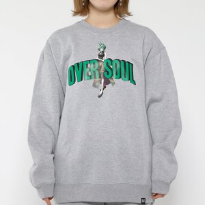 Shaman King Tao Jun Over Soul Green Letters Crew Neck Sweatshirt M