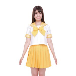 Color Sailor - Sailor Suit Cosplay Outfit (Yellow) M