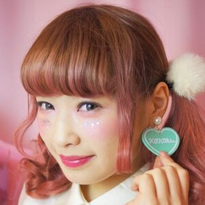 KOKOkim Heart Earrings Mint Green