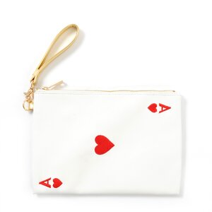 Misfits Embroidered Playing Card Clutch Bag Ace