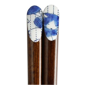 Friendly Cat Chopstick & Chopstick Rest Set Black Cat