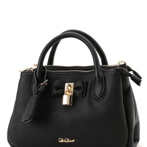 LIZ LISA Padlock Ribbon Bag Black