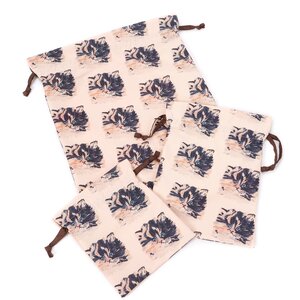 FLAPPER Mofu Neko Pouch Set Ivory
