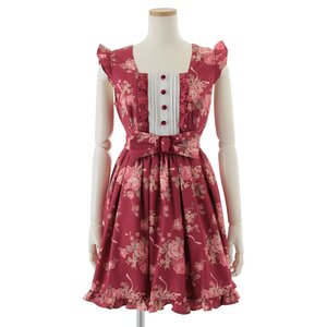 LIZ LISA Vintage Rose Dress Bordeaux